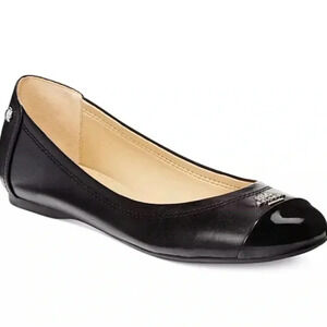 Coach Black and Cream Flats
